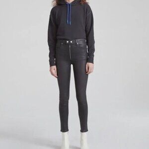 rag & bone Baxter Coated Ashes Skinny Jeans Size 26